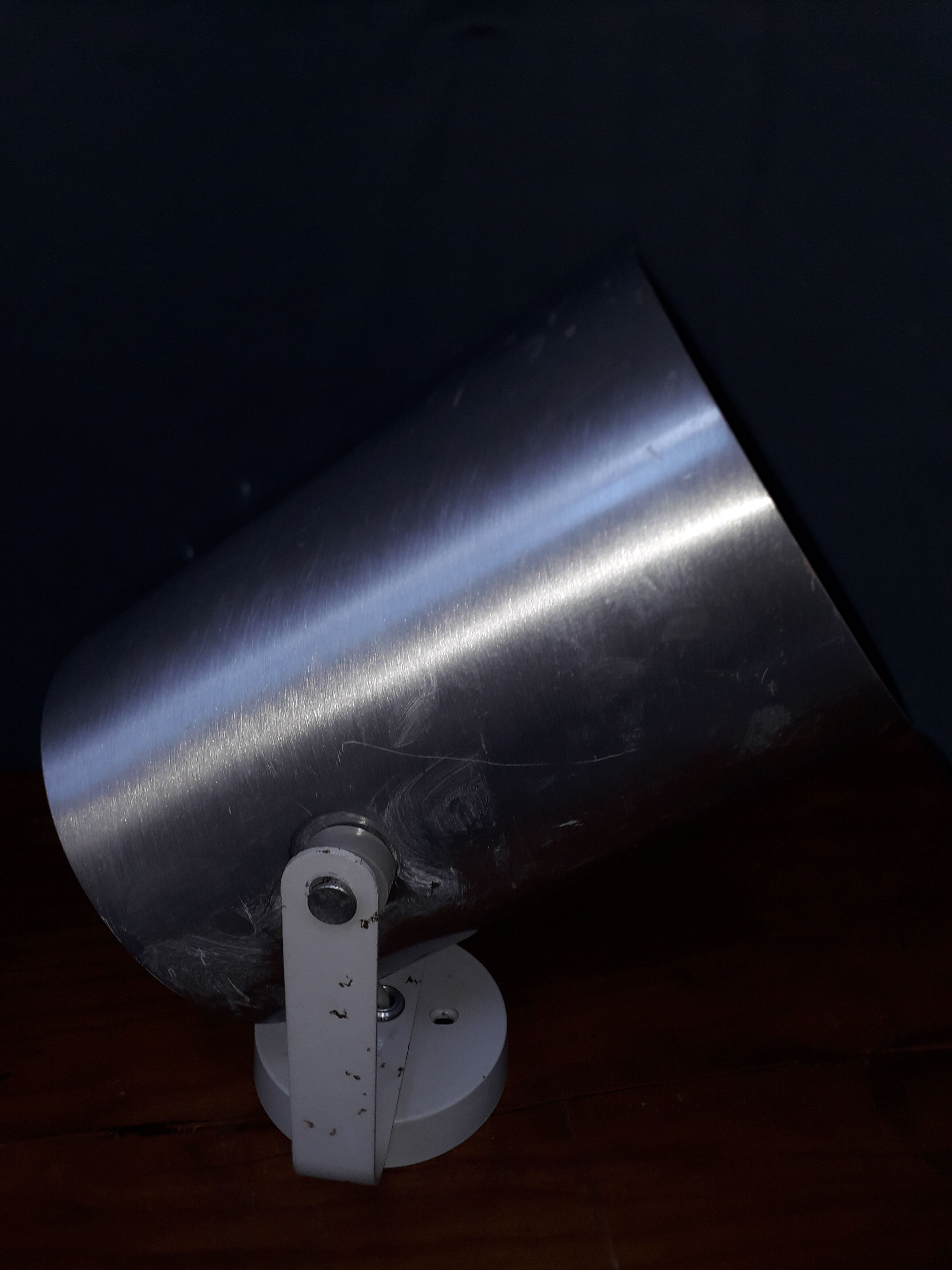 Rotaflex brushed metal spot pair