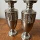 Pair of silver-plated vases/urns from the 1920s/30s.
