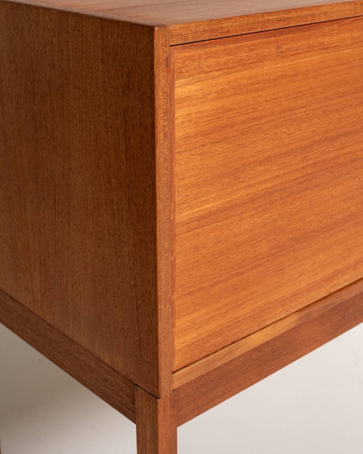 Teak Bar Cabinet with Drop-Down Door, Scandinavia, 1960s