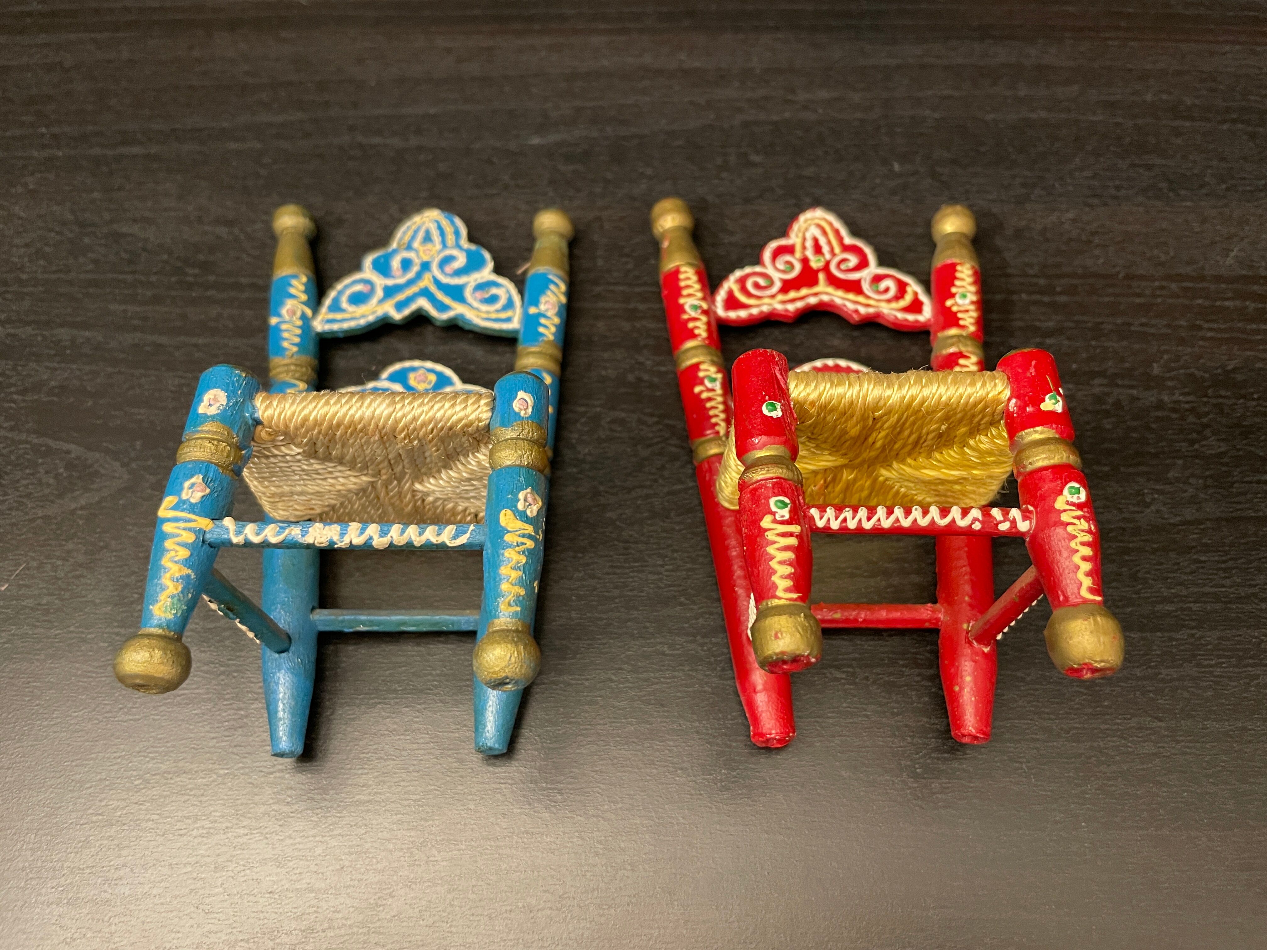 Pair of wooden chairs