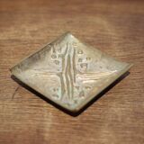 Bronze cup signed Jacques Lauterbach, empty pocket Brutalist bronze, abstract, collection, decoration