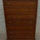 Weekly chest of drawers with secret shelf and its 7 drawers, made in the old-fashioned way from solid wood with knob