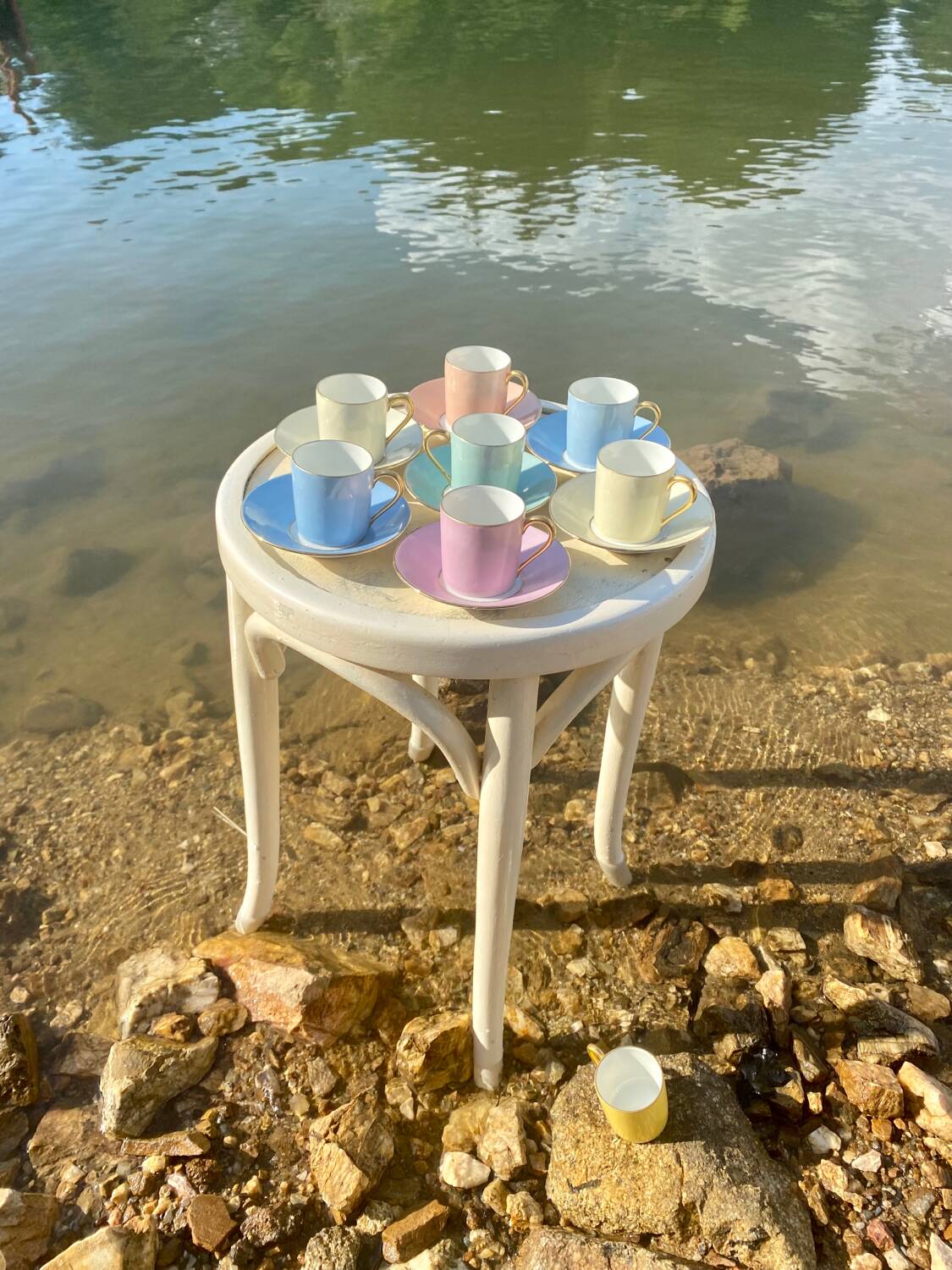 Raynaud et Co multicolor coffee cup set