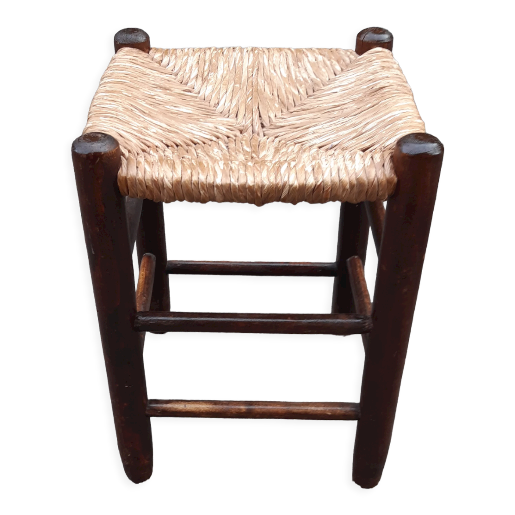 Tabouret paillé années 50