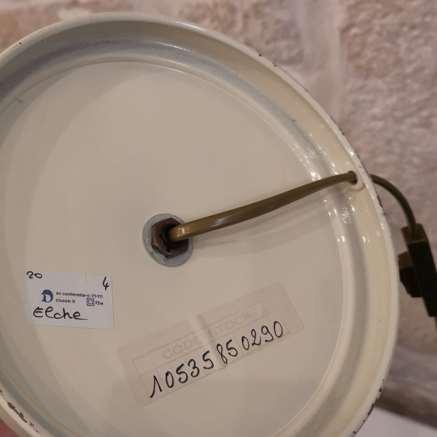 Large vintage palm tree lamp, 1970