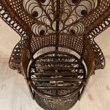 Emmanuelle vintage rattan armchair 1970