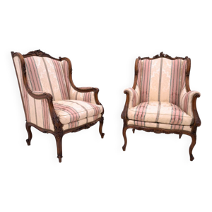 Fauteuils à oreilles, - 1900