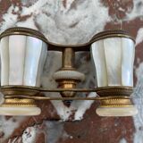 Opera binoculars in Mother-of-Pearl and Brass - authentic - Early XXth - France