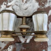 Opera binoculars in Mother-of-Pearl and Brass - authentic - Early XXth - France