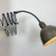 Grey Industrial Scissor Wall Lamp from Elektroinstala, 1960s