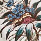 Sanejouand & Graves Clairefontaine plate, polychrome Tavia decoration