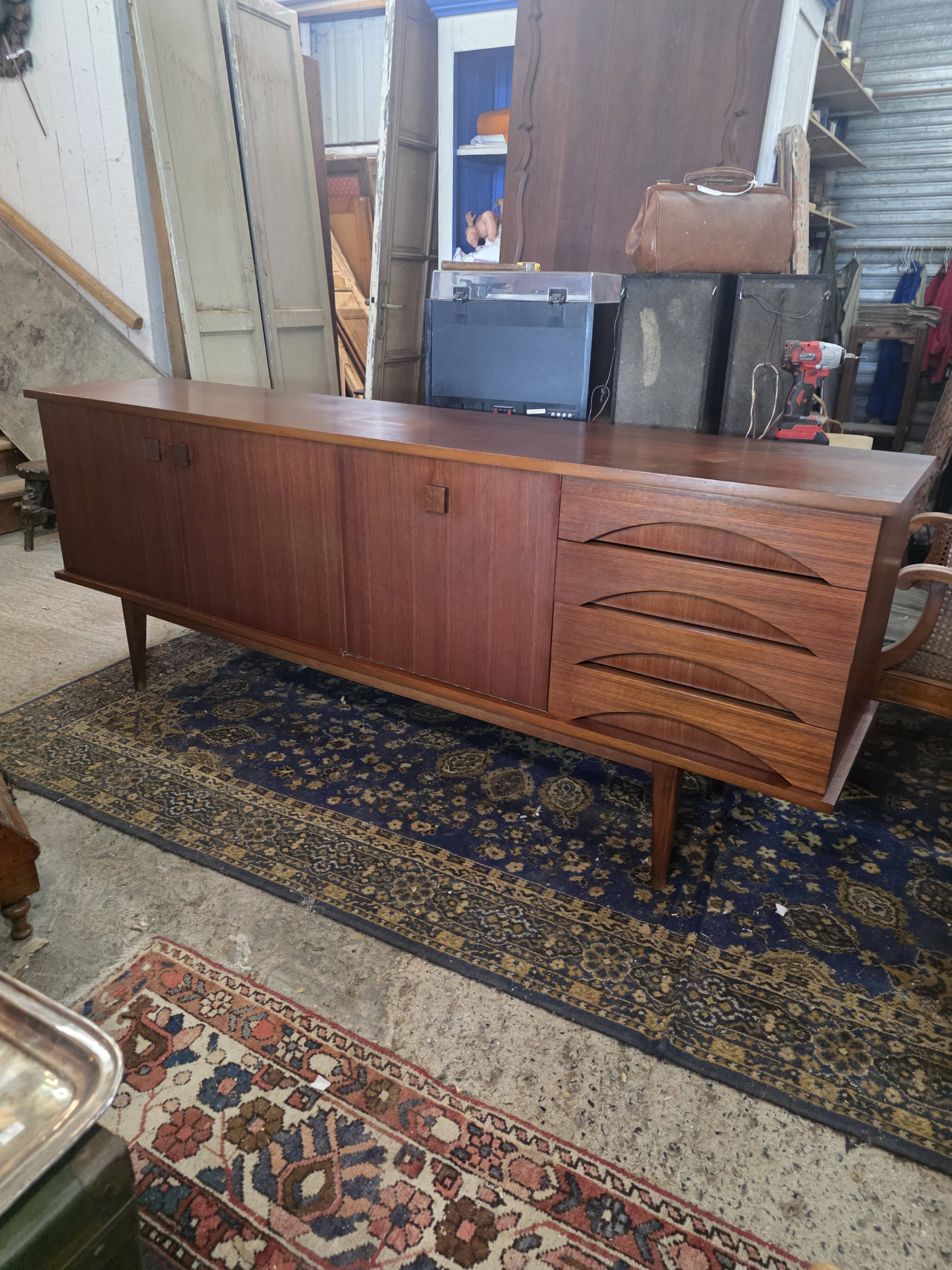 Scandinavian teak sideboard from the 1960s.