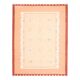 1970s Vintage Turkish Oushak Handmade Wool Cotton Orange Area Rug 173x223