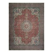 1970s Vintage Persian Handmade Wool Red Oversized Area Rug 286x378