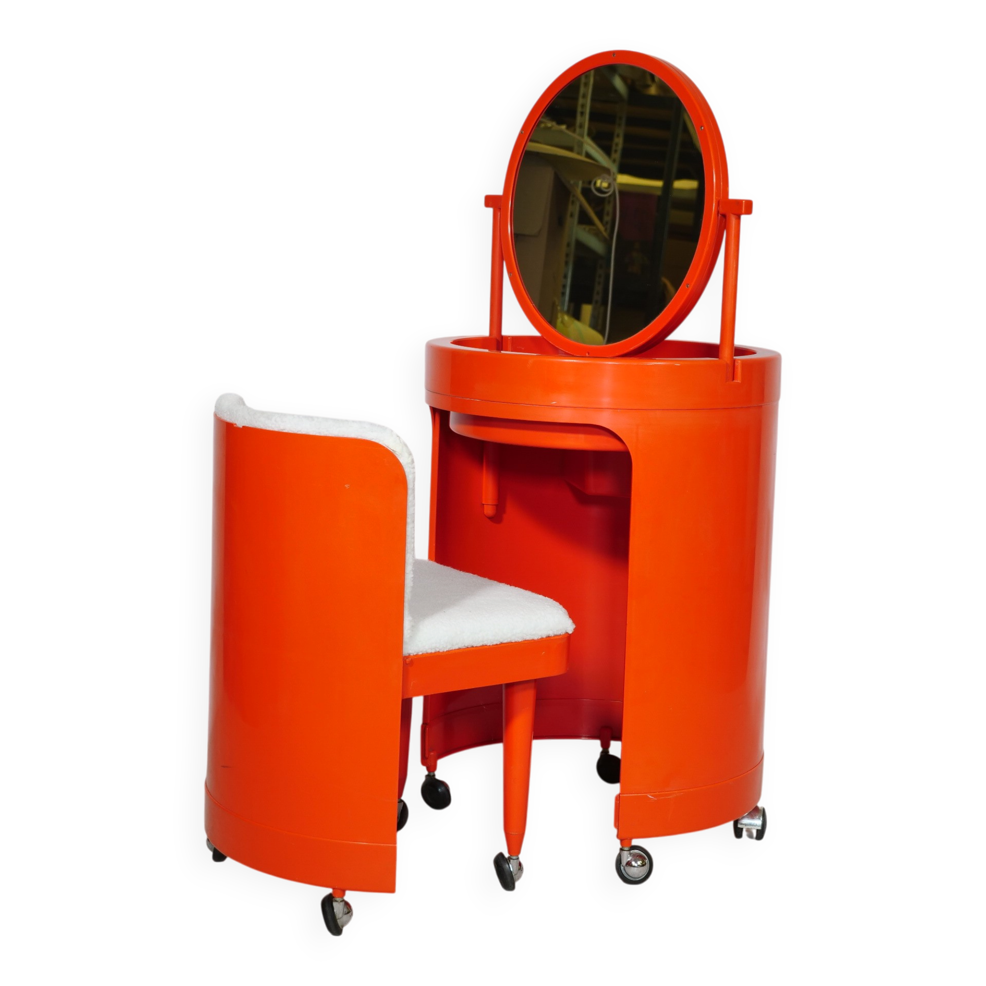 Vanity Table in Plastic by Studio Kastilia for Fanini Fain S.P.A., 1970s