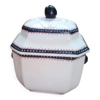 Napoleon III porcelain sugar bowl
