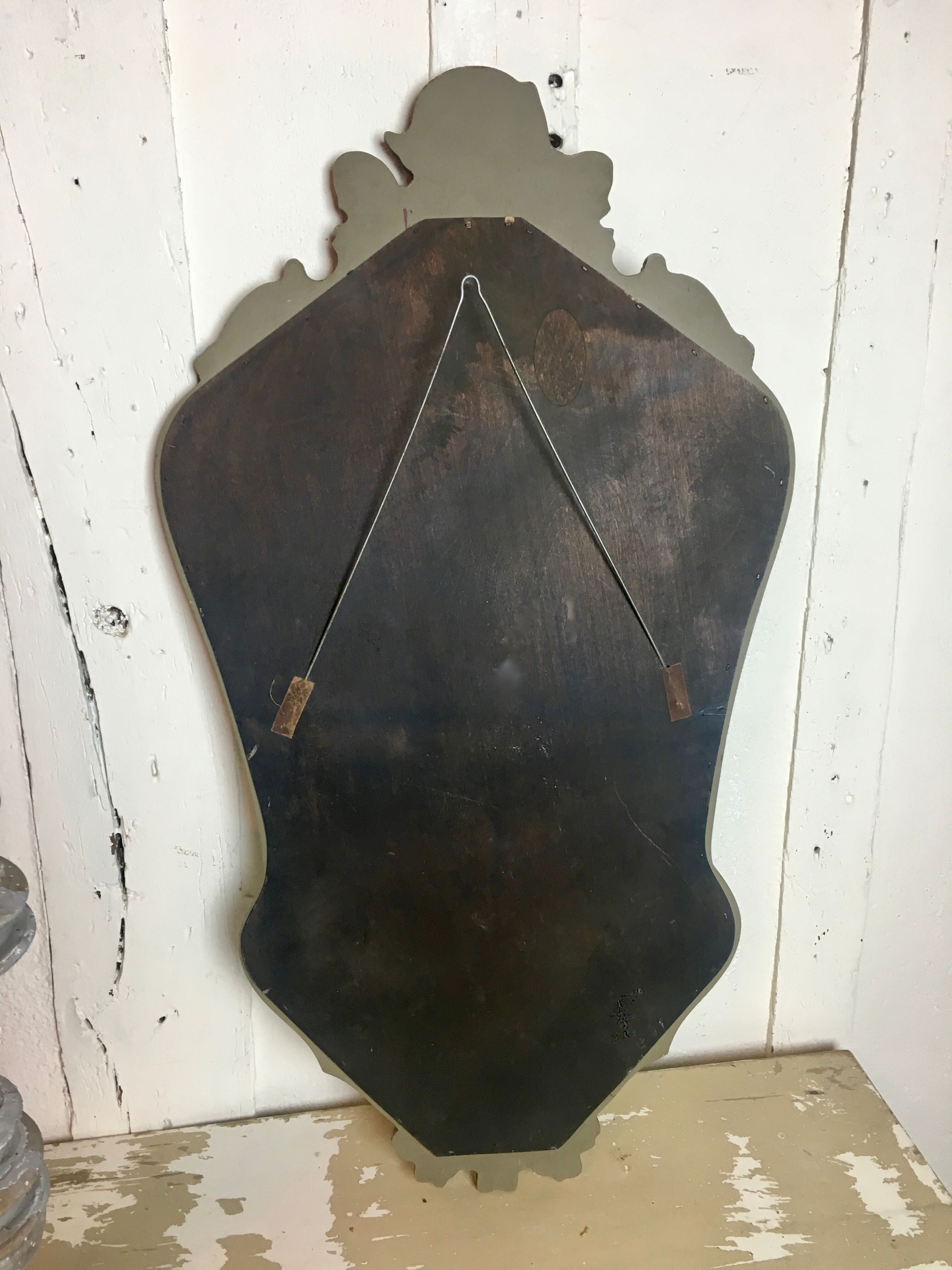 Baroque style Rococo Louis XV mirror in wood 75x42cm