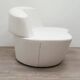 Polar Armchair by Tacchini in White Leather