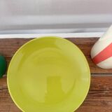 Set of 4 bright green dessert plates