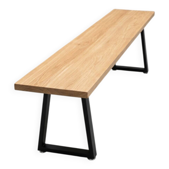 Large Pyramid bench HAY in oak - 250 cm - design by Wim Rietveld