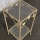 Wrought iron metal side table