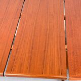 Danish Round Extendable Dining Table in Teak, 1970s