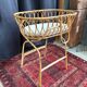 Vintage rattan crib – 1960s/70s