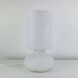 Vintage matte white glass lamp Lykta from Ikea.