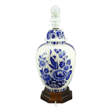 Bedside lamp in Delft earthenware