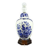 Bedside lamp in Delft earthenware