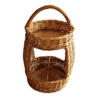 Handmade wicker bottle holder