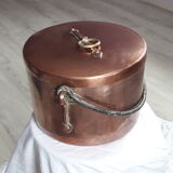 Old copper cauldron