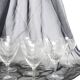 Set of 11 crystal walking glasses, 1940