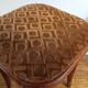Art nouveau thonet stool bentwood and velvet