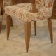 Set of 2 Bridge armchairs and one armchair attributed to Jules Leleu from the 1930s.