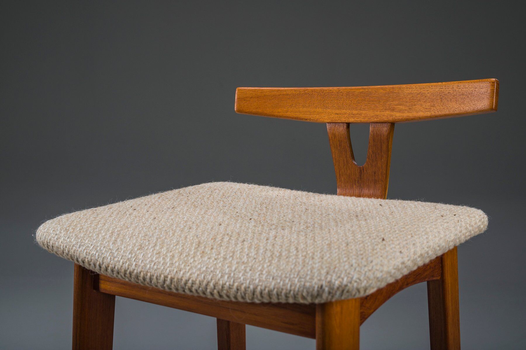 Danish modern teak bar stools by Dyrlund, Denmark, 1960s, set of 2