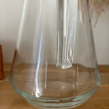 Vintage-Pichet à eau en verre transparent