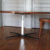 Coffee table in wood and metal foot Ilse