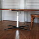 Table basse monte/baisse bois pied metal Ilse