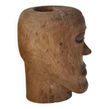 Art brut anthropomorphic lamp