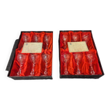 Twelve water glasses from baccarat cristallerie