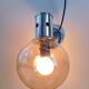 Pair of chrome wall lights 1970