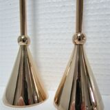 Pair of solid brass candle holders 80