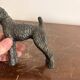 Antique Sculpture Airedale Terrier Welsh Regule Art Deco 1930