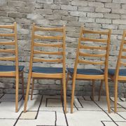Set of 4 vintage Scandinavian chairs from the 1960s.