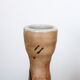Vase en céramique de la poterie de la colombe, décor abstrait, années 70