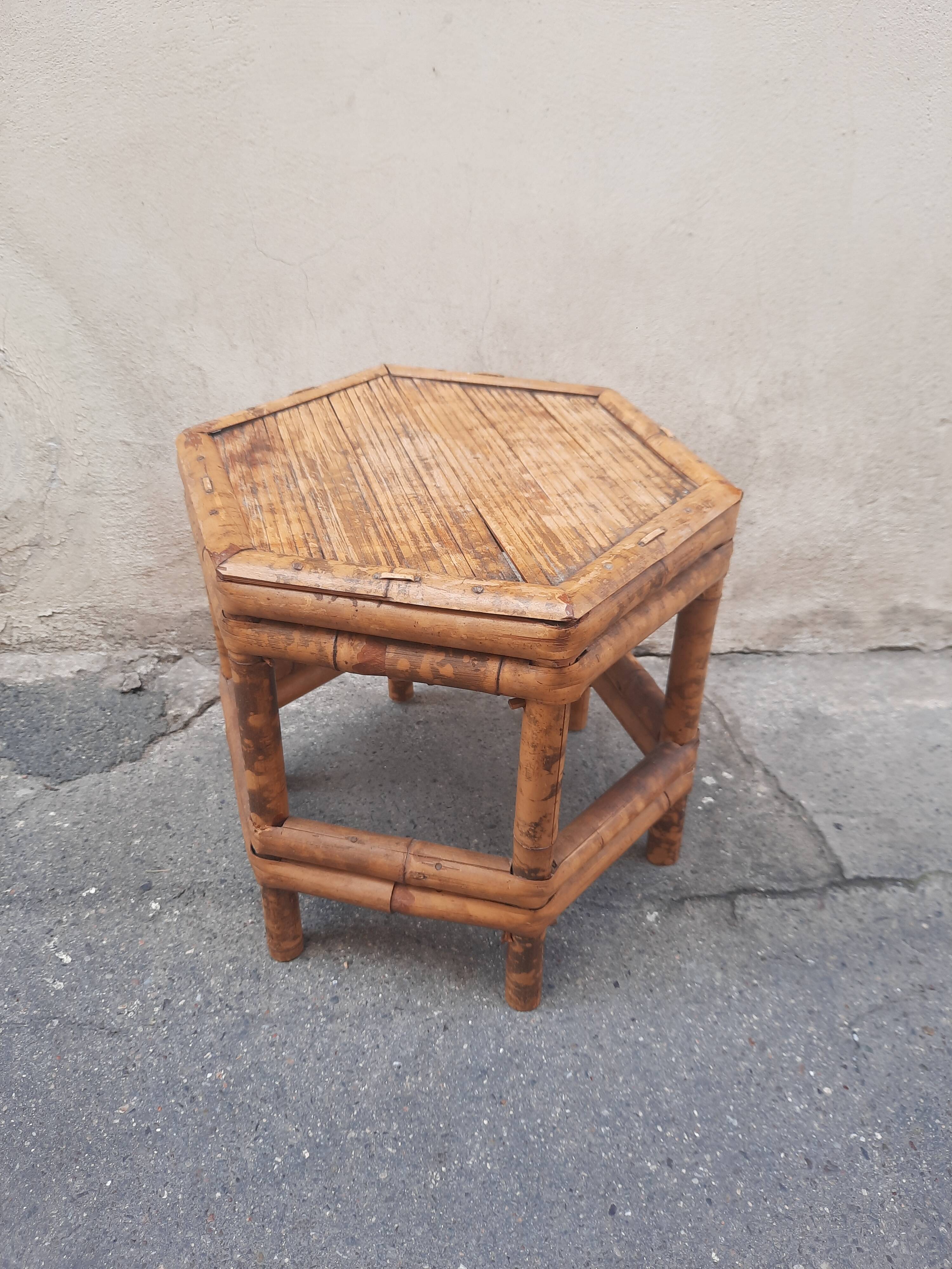 Small bamboo table