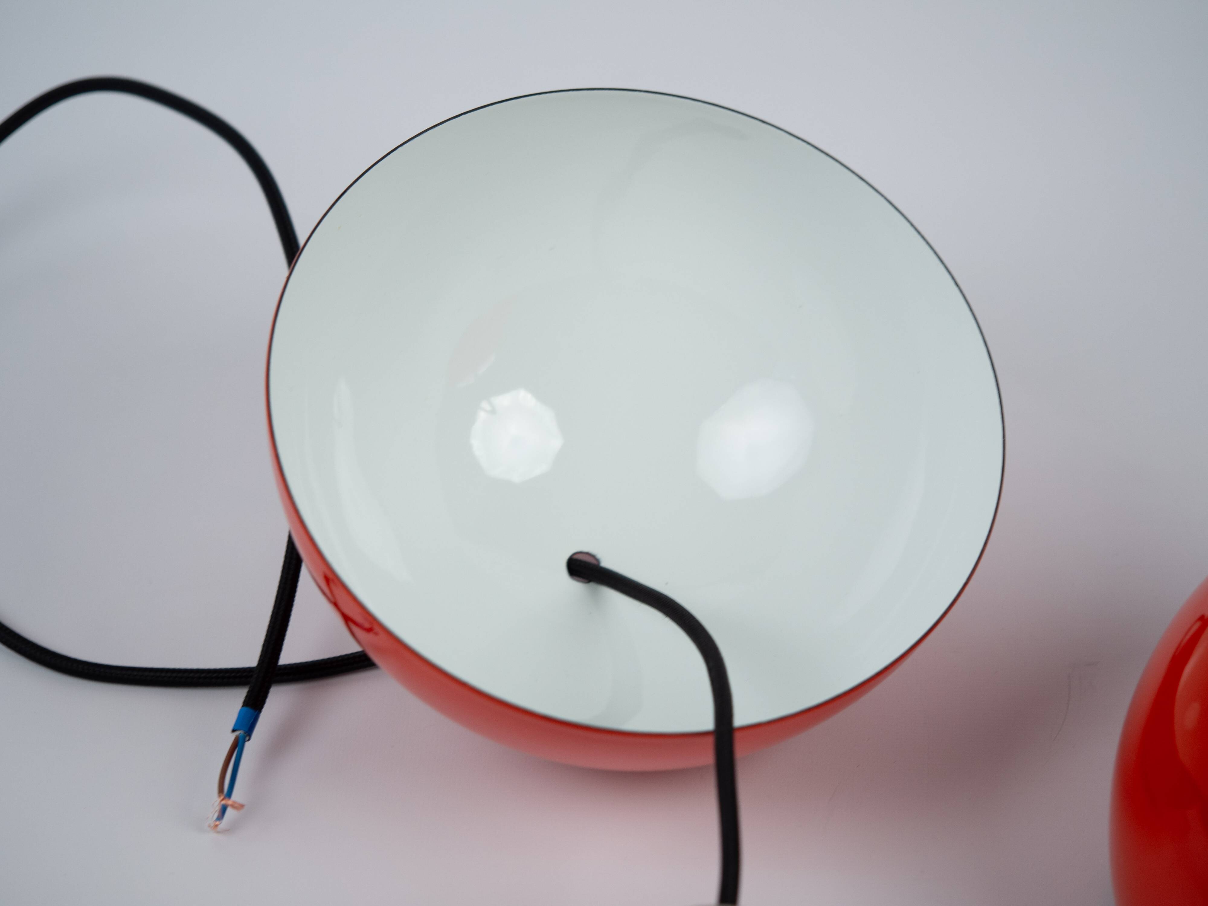 Paire de lampes vintage Flowerpot danoises par Verner Panton, Louis Poulsen 1968