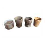 Set of 4 stoneware cups