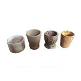 Set of 4 stoneware cups